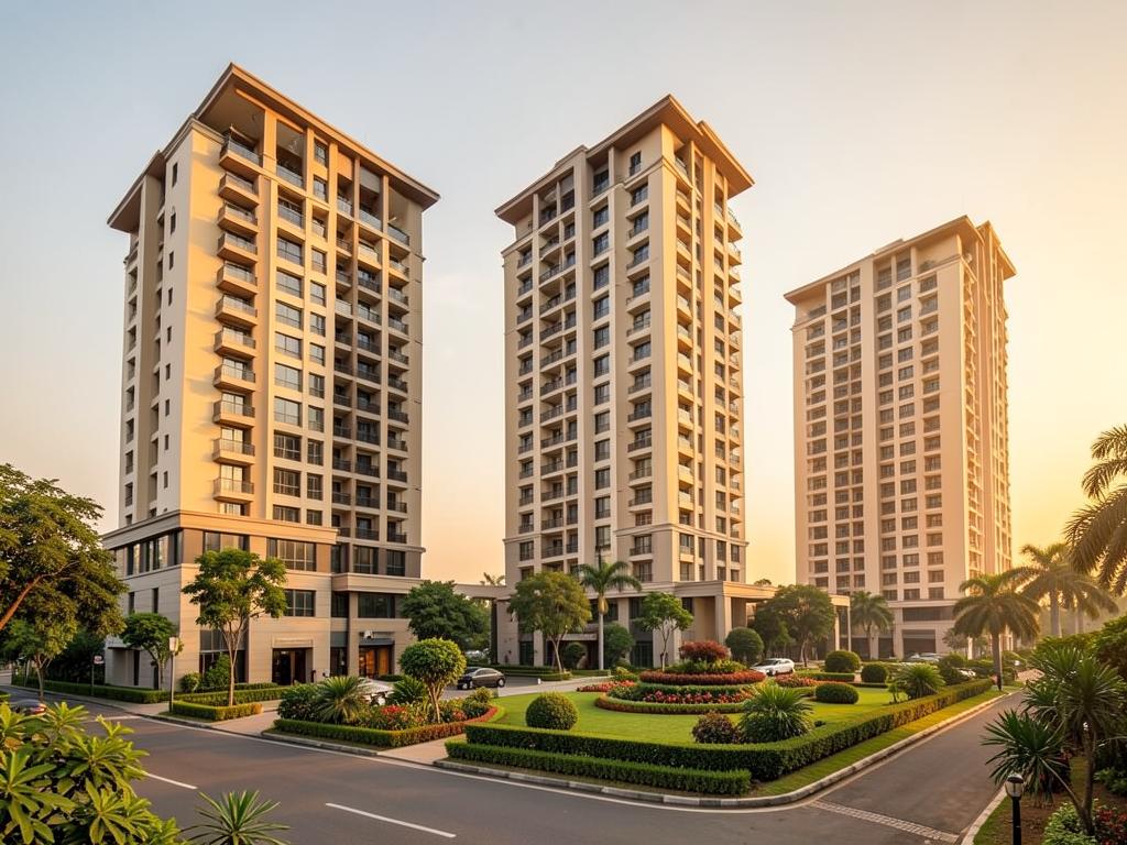 Modern Indian residential apartment complex
